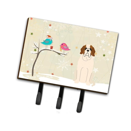 Jensendistributionservices Christmas Presents Between Friends Saint Bernard Leash or Key Holder MI2100711